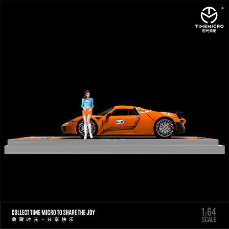 TimeMicro 1:64 Porsche 918 Gulf Oil