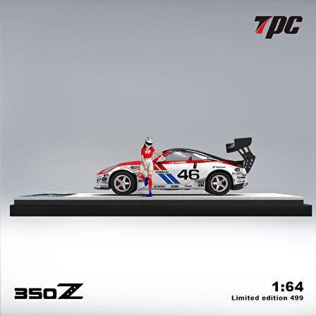 TPC 1:64 Nissan 350Z Kırmızı ve Beyaz