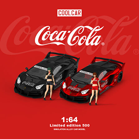 Cool Car 1:64 Lamborghini GT EVO Siyah Coca Cola