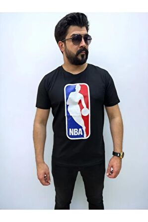 Bisiklet Yaka Erkek  Baskılı  T-shirt