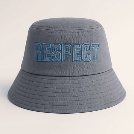 İsme Özel Nakışlı Unisex Mavi Bucket Şapka