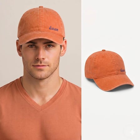 Unisex Beyzbol Şapkası - İsme Özel Nakışlı - Premium Canvas Kumaş - Metal Tokalı