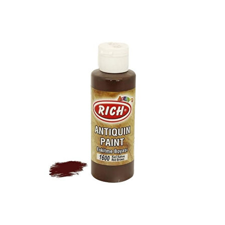 Rich 1600 Kızıl Kahve 120 ml Eskitme Ahşap Boyası