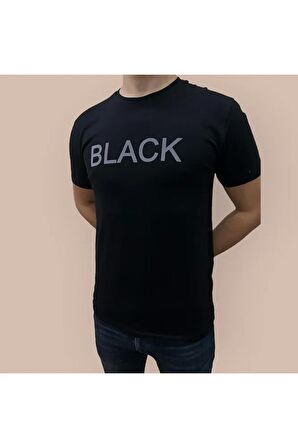 Erkek Slim Fit Bisiklet Yaka T-shirt