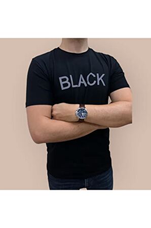 Erkek Slim Fit Bisiklet Yaka T-shirt