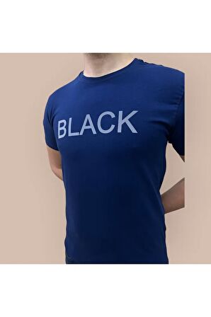 Erkek Slim Fit Bisiklet Yaka T-shirt