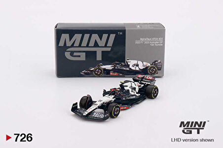 Mini GT 1/64 726 AlphaTauri AT04 #22 Yuki Tsunoda 2023 F1 2023 Australian GP 