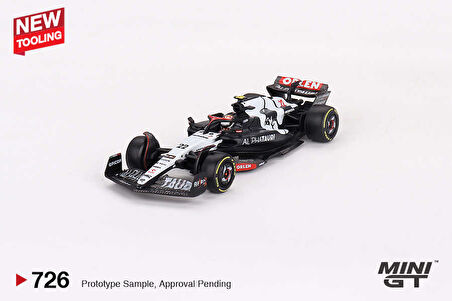 Mini GT 1/64 726 AlphaTauri AT04 #22 Yuki Tsunoda 2023 F1 2023 Australian GP 