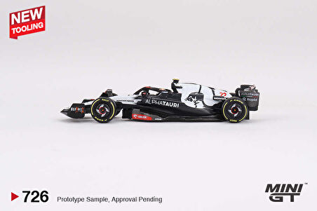 Mini GT 1/64 726 AlphaTauri AT04 #22 Yuki Tsunoda 2023 F1 2023 Australian GP 