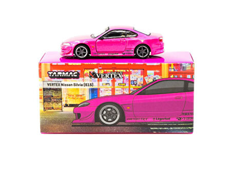 Tarmac Works 1/64 VERTEX Nissan Silvia S15 Pink Metallic - GLOBAL64
