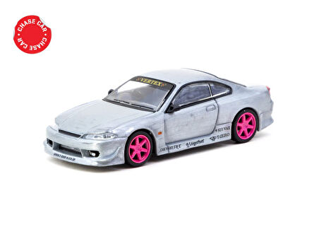 Tarmac Works 1/64 VERTEX Nissan Silvia S15 Pink Metallic - GLOBAL64