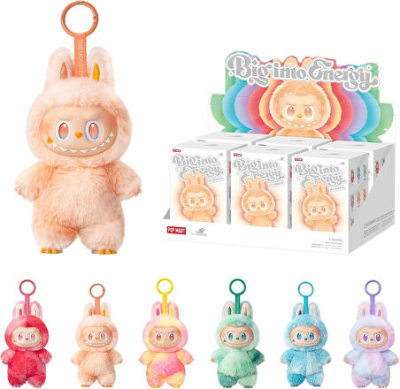 POP MART Labubu The Monsters Big Into Energy Serisi – 6'lı Sürpriz Kutu Figür Seti, Peluş Anahtarlık Koleksiyonluk Ürün Dekoratif Oyuncak