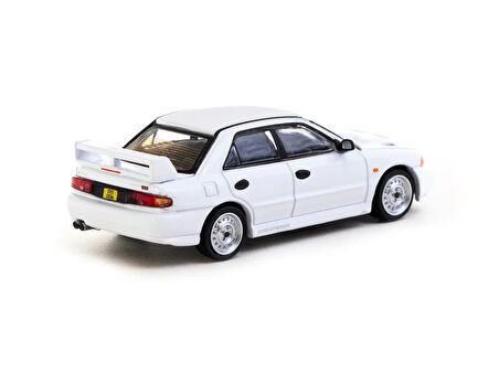 Tarmac Works 1/64 Mitsubishi Lancer RS  Evolution III White - Lamley Special Edition - GLOBAL64