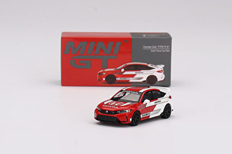 Mini GT 1/64 686 Honda Civic TYPE R 2023 Pace Car Red