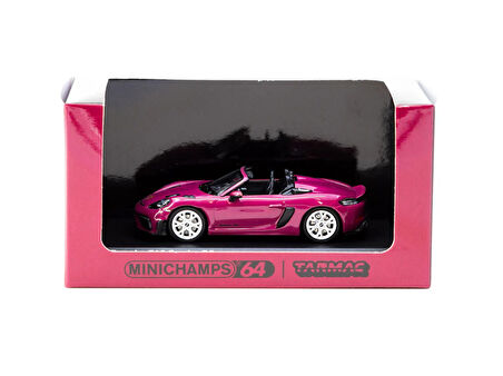 Minichamps X Tarmac Works 1/64 Porsche 718 Spyder RS Ruby Star Neo - COLLAB64