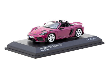 Minichamps X Tarmac Works 1/64 Porsche 718 Spyder RS Ruby Star Neo - COLLAB64