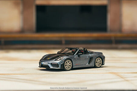 Minichamps X Tarmac Works 1/64 Porsche 718 Spyder RS Vanadium Grey Metallic - COLLAB64