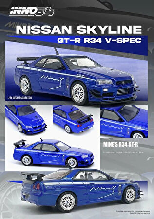 Inno 64 Models Nissan Skyline GT-R (R34) V-Spec Tuned By ''Mine's''