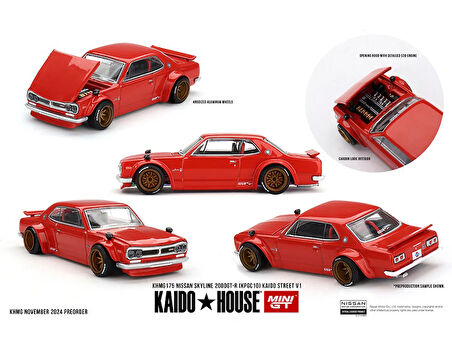 Mini GT 1/64 175 [KaidoHouse x MiniGT] Nissan Skyline 2000GT-R (KPGC10) Kaido Street V1