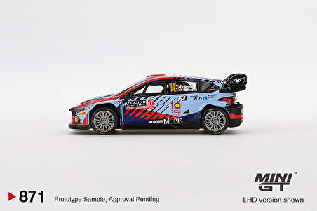 Mini GT 1/64 871 Hyundai i20 N Rally1 Hybrid 2024 Rallye Monte-Carlo Winner