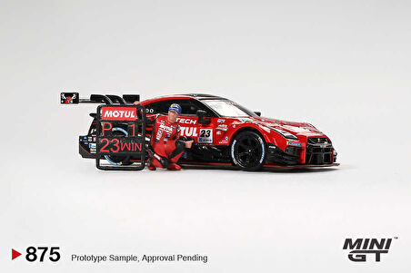 Mini GT 1/64 875 Nissan GT-R NISMO #23 "MOTUL AUTECH GT-R 2021" SUPER GT SERIES Suzuka winner W/ Matsuda Figure Tsugio Matsuda Collection No.2