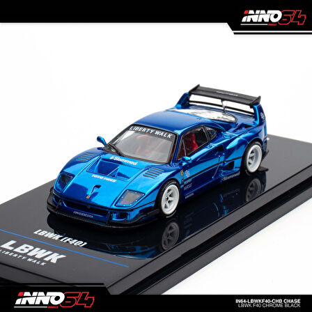 Inno 64 Models LBWK F40 Chrome Blue !!Chase Araba!!