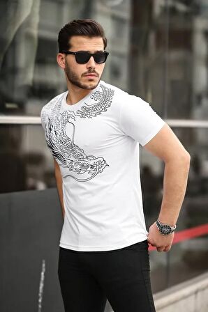 Erkek Slim Fit Bisiklet Yaka T-Shirt