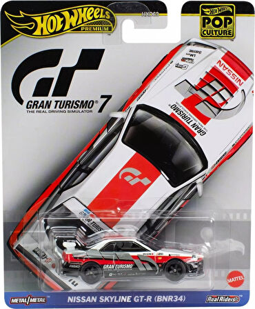Hot Wheels Premium Pop Culture ''Gran Turismo 7'' 1:64 Nissan Skyline GT-R (BNR34)