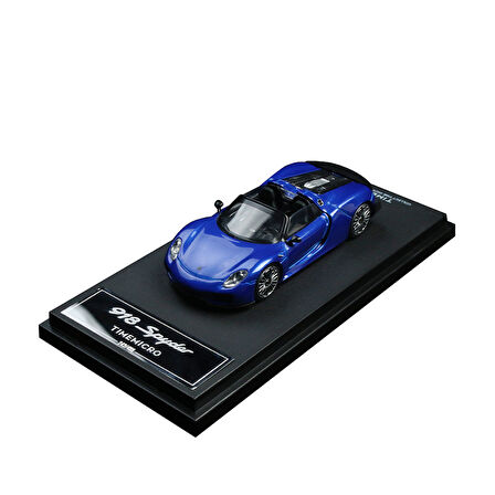 TimeMicro 1:64 Porsche 918 Koyu Mavi Normal Sürüm