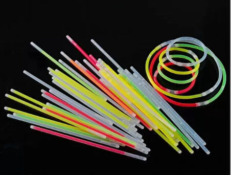 10 Adet Karanlıkta Işık Veren Bracelet Fosforlu Kırılan Çubuk Bileklik