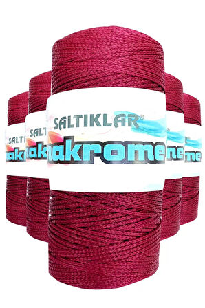 5 Adet Polyester Makrome İpi 1560 Bordo 100 gr