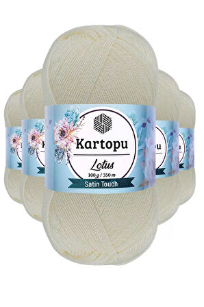 5 Adet Lotus Bikini Büstiyer Bluz Örgü İpi  K019 Ekru