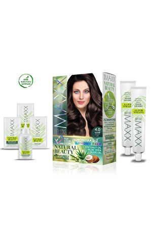 Natural Beauty Amonyaksız Saç Boyası 4.0 Kahve