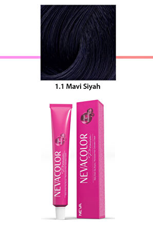 Premium 1.1 Mavi Siyah - Kalıcı Krem Saç Boyası 50 g Tüp
