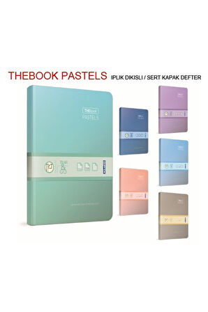 Gıpta Thebook 20x28 Sert Kapak Pastel Defter 400 Yaprak Çizgili