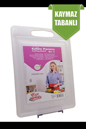 Kesme Tahtası Plastik Büyük Kesme Sunum Tahtası Kesim Panosu 225x325 Mm TOPTANBULURUM-FR-108