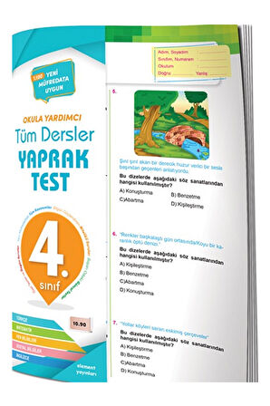 Tüm Dersler Yaprak Test 4