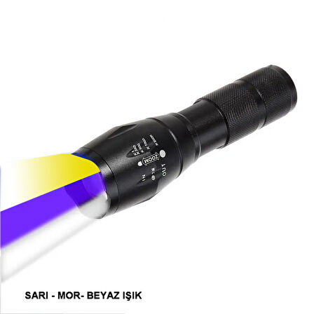 Beyaz Sarı Ve Mor Renk Aydınlatma Q5 Led Wt-610