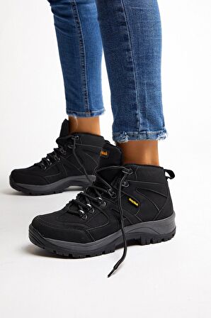 Tonny Black V2Rts Bağcıklı Su Geçirmez Suni Deri Kışlık Unisex Trekking Bot 