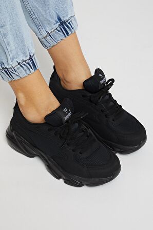 Tonny Black Siyah Unisex Spor Ayakkabı Zyp Siyah-36