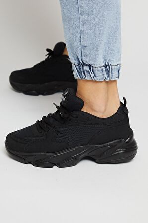 Tonny Black Siyah Unisex Spor Ayakkabı Zyp Siyah-36