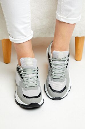 Tonny Black Gri Unisex Spor Ayakkabı Zyp Gri-41