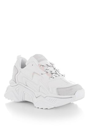 Tonny Black Beyaz Gri Kadın Spor Ayakkabı Dnz  Beyaz Gri-36