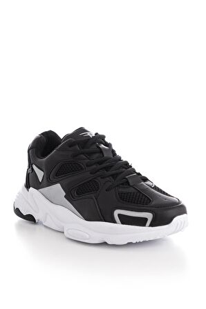 Tonny Black Siyah Beyaz Unisex Spor Ayakkabı Tb252  Siyah Beyaz-44