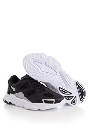 Tonny Black Siyah Beyaz Unisex Spor Ayakkabı Tb252  Siyah Beyaz-44