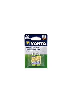 2700mah 1.2v Aa Şarjlı Kalem Pil 2 Li