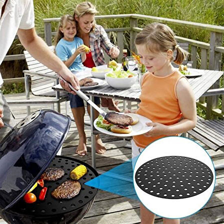TOPTANBULURUM Renkli Isıya Dayanıklı Yıkanılabilir Silikon Fırın Ve Airfryer Yuvarlak Pişirme Matı 23 Cm