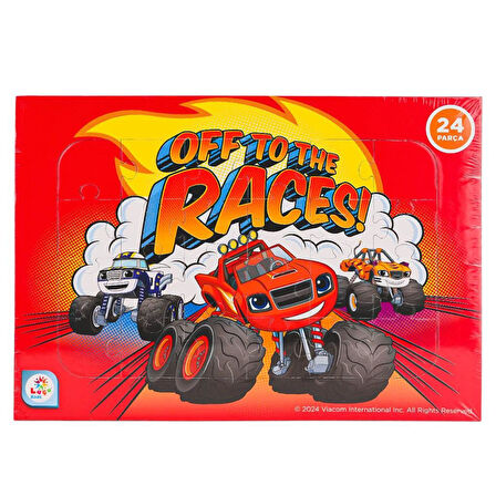 BL7993 Blaze Taslamalı Frame Puzzle 24 Parça -Laçokids