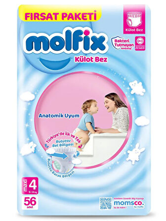 Molfix Külot Bez Fırsat Paketi 4 Beden 9-14 Kg 56 Adet