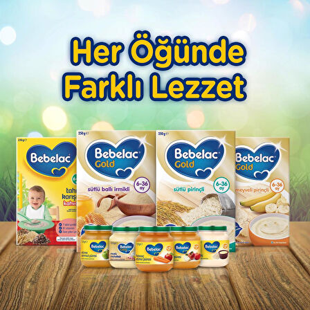 Bebelac Elma Şeftali Püresi Kavanoz Maması 125 Gr